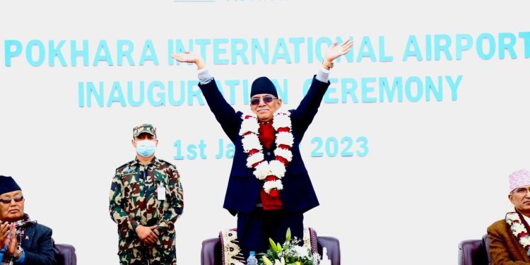 प्रधानमन्त्री दाहालद्वारा पोखरा अन्तर्राष्ट्रिय विमानस्थल उद्घाटन