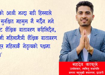 ‘हामी विद्यार्थी हकहितका योजना लिएर आएका छौं, विद्यार्थीहरु हामीलाई मतदान गर्न पर्खिरहनु भएको छ’