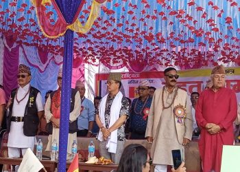 सुनसरीको झुम्कामा राप्रपाको वृहत आमसभा, करिब दुईसय जनाले गरे पार्टी प्रवेश