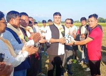 नेकपा माओवादीको आयोजनामा रामधुनीमा फुटबल प्रतियोगिता
