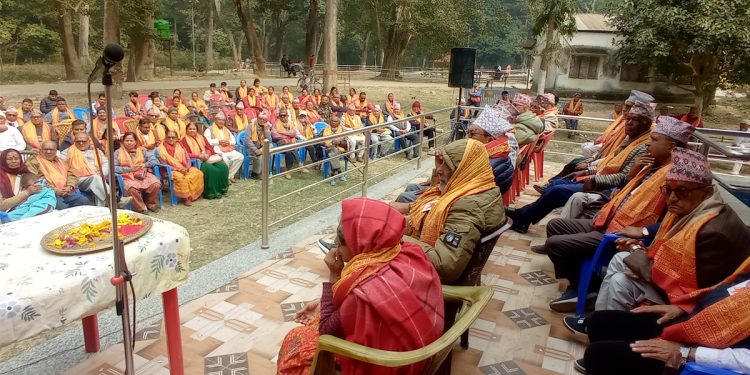 रामधुनीमा ४२ लाख ८० हजार लागतमा निर्मित अष्टचिरञ्जीवि मन्दिरको उद्घाटन