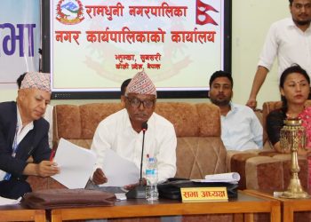 बृहत रामधुनी मन्दिर बिकास कोष स्थापना गर्ने नगरपालिकाको घोषणा