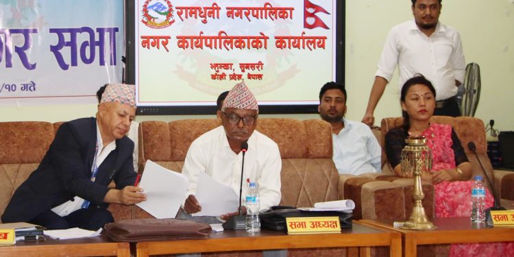 बृहत रामधुनी मन्दिर बिकास कोष स्थापना गर्ने नगरपालिकाको घोषणा