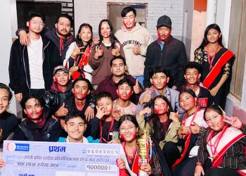 प्रदेशस्तरीय लाखे नाचमा नेवाः देय् दबू रामधुनी प्रथम