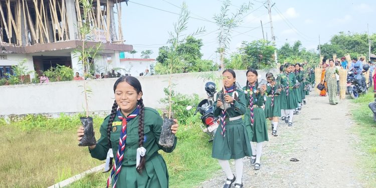 हरित विकासलाई प्राथमिकतामा राख्दै रामधुनी-९ : दुई वर्षमै रोपिए २ हजार ५ सयबढी विरुवा